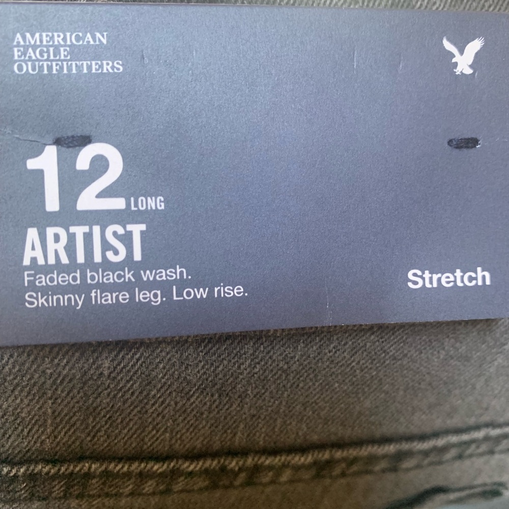American Eagle Outfitters Black Artist Jeans